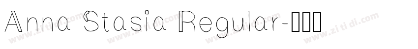 Anna Stasia Regular字体转换